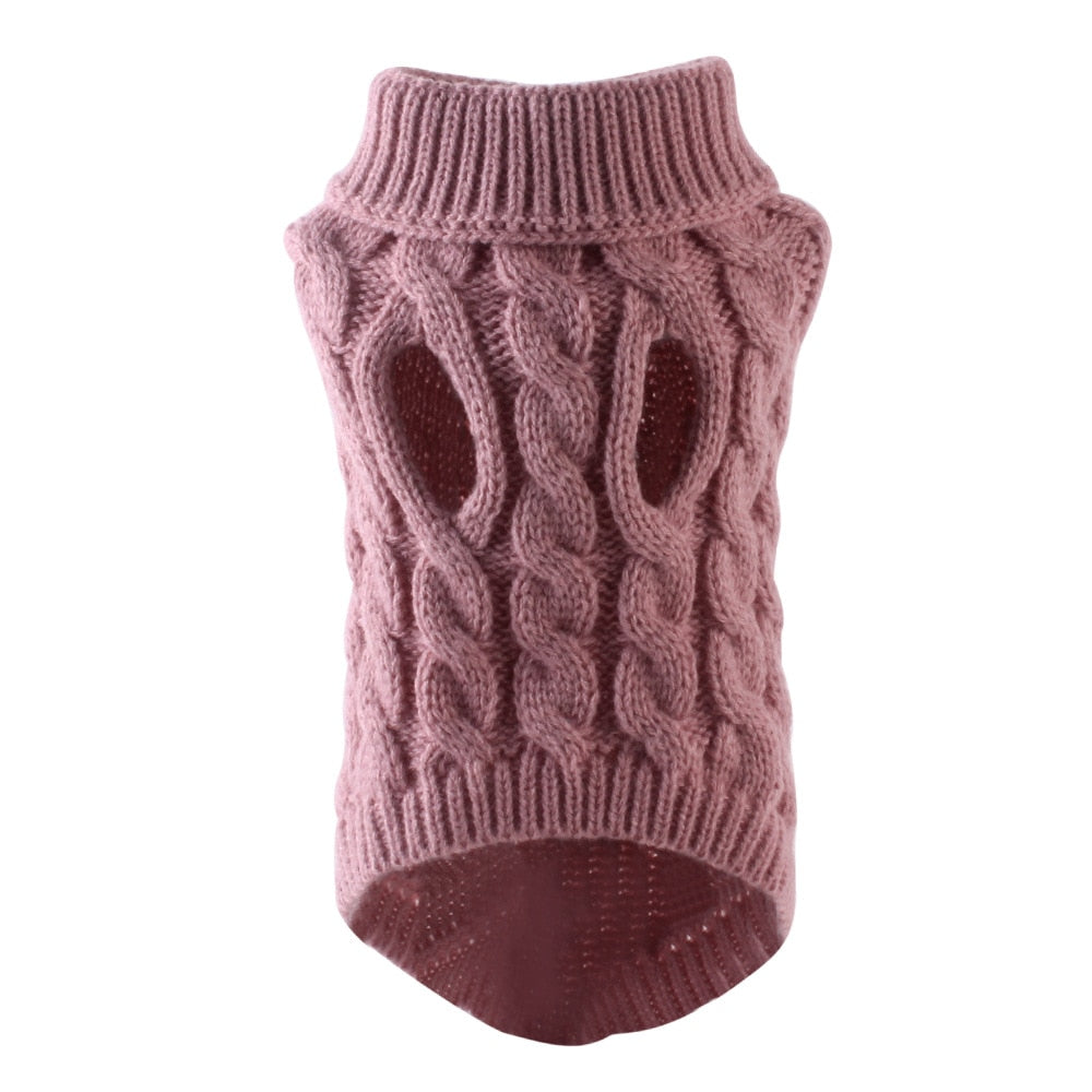 Warmer, kuscheliger Winter-Pullover mit Rollkragen - Hundebekleidung für kleine bis mittlere Rassen - flauschige Weste, weicher Mantel und wärmende Jacke in Einem